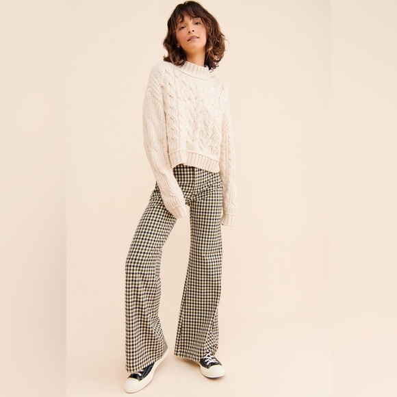 Free People Plaid Jules Pants - Picture 2 of 13